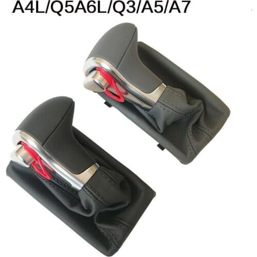 Leather gear lever for Audi car, A6 A7 A5 A6 Q7 Q5, 4G1 713 139 R, automatic transmission for 2009, 2010, 2011, 2012 and 2014
