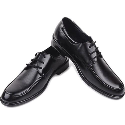 Mazefeng Fashion Leather Shoes Men Lace Up New Pointed Toe Formal Business Office Wedding Shoe Man Luxury Designer Dress Shoes