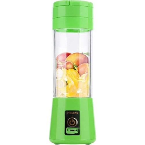 380ml USB Portable Juice Blender Cup Multi-function Fruit Mixer Six Blade Mixing Machine