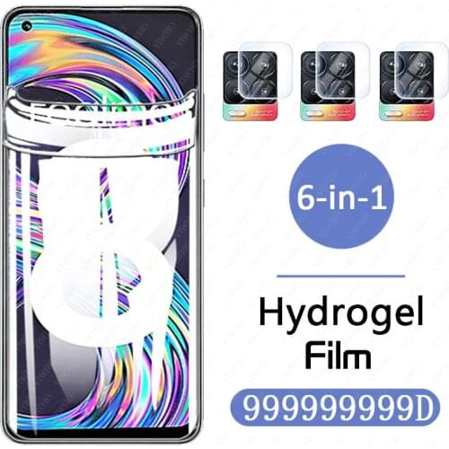 On realme 8 5G 4G hydrogel film Not Glass screen protector back camera lens soft glass for oppo realme 8 realme8 RMX3085 RMX3241