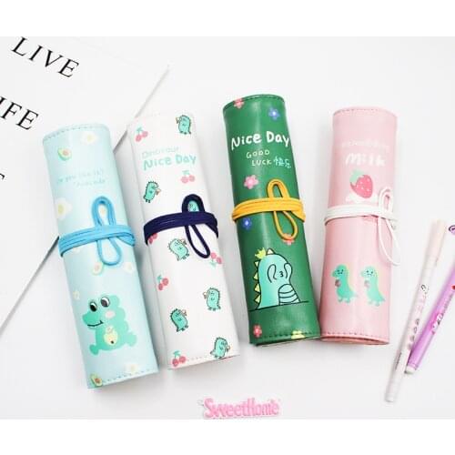 1pcs Cartoon Pencil Bag Cute Korean Bag Kawaii Makeup Pencil Pouch Large Capacity Storage School Supplies Office Accessories