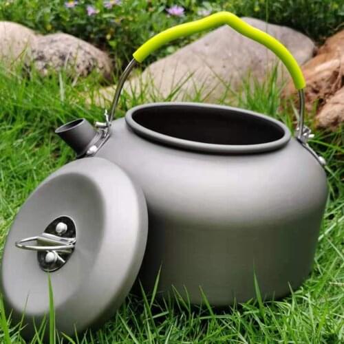 Camp Fire Kettle Aluminum Teapot Camping Hiking Cookware Water Kettles