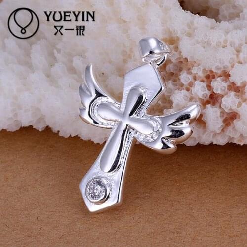 Silver plated pendant for women Necklace accessories Trendy wedding jewelry P228 Bridal Jewelry Female Trendy