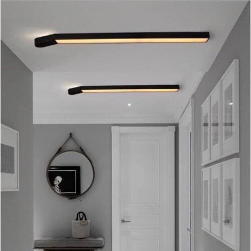 Simple personality creative office lighting living room bedroom aisle corridor LED strip ceiling lighting