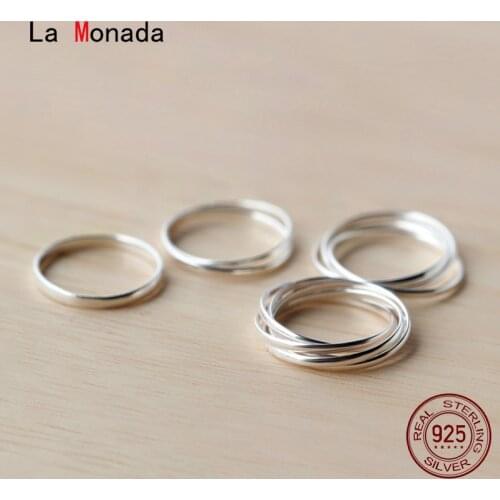 Size 5-20 Wish Finger Women Ring 925 Sterling Silver Minimalist Layers Rings For Women 925 Silver Fine In Jewerly Rings Woman