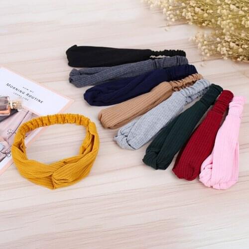 Hair Bands Womens Hair Bands Fashion Hair Bands knitting Hair Bands cross Hair Bands Contracted Style Hair Bands