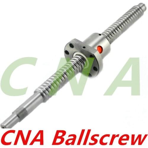 20mm SFU2005 832mm 1032mm Ball Screw Rolled ballscrew BK/BF15 machined SFU2005 with single 2005 flange ballnut for CNC part