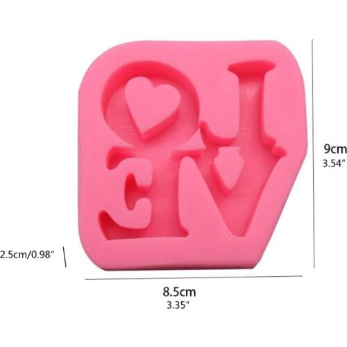 Love Letter Silicone Mold Love Resin Mold Love Sign Word Mold Epoxy Resin Molds for DIY Table Decoration Art Crafts N0HE