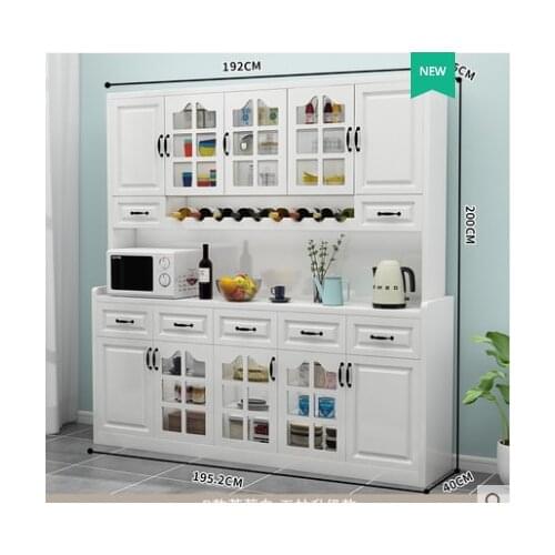 Nordic solid wood sideboard simple modern small-sized wine cabinet restaurant kitchen large-capacity multifunctional locker