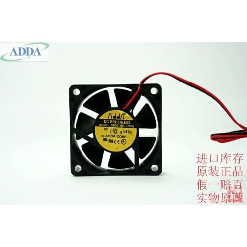 The new FOR ADDA AD0612HB-D70GL 12V 0.13A double ball bearing case computer cooling fan