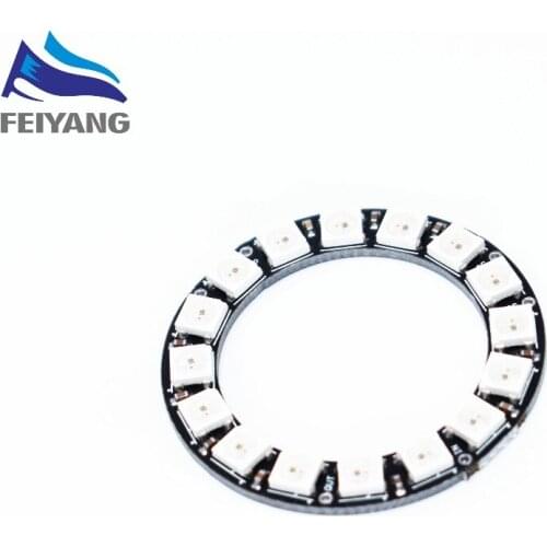 10PCS CJMCU 16 Bit WS2812 5050 RGB LED full-color built-in driving lights Round development board