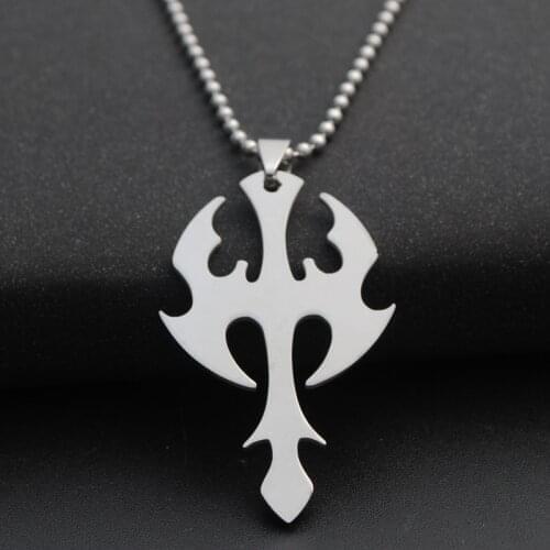 10 stainless steel arrow dart charm pendant necklace weapon sea god trident lucky super hero sword dart titanium steel jewelry