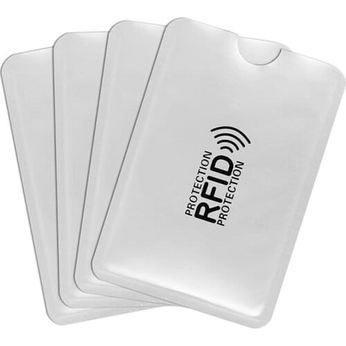 1000 Pack RFID Blocking Sleeves Anti Theft RFID Card Protector RFID Blocking Sleeve Identity Anti-Scan Card Sleeve