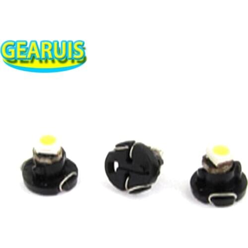 100X T3 T4.2 T4.7 1 SMD 1210 3528 LED 1SMD B8.5D Car Interior Dashboard Light Bulbs LED Auto LED Car Lights Green