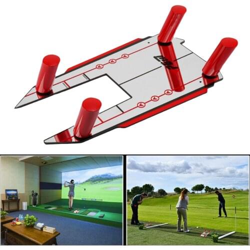 20x12in Portable Acrylic Golf Putting Eyeline Alignment Mirror Training Aid Putter Swing Trainer Practice Golf Accessories