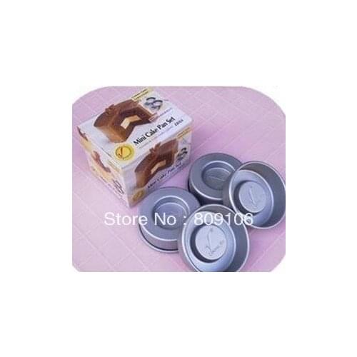 4pcs/lot sandwich cake mold / round silver non-stick baking kitchen tools