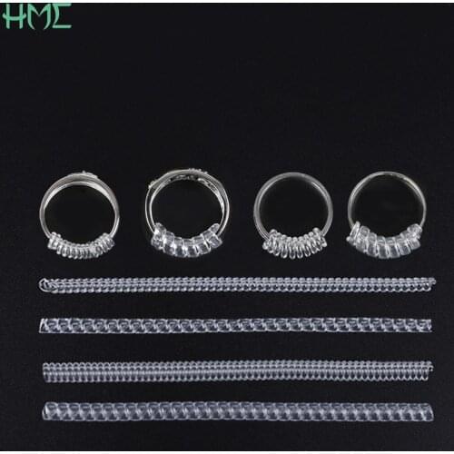 4pcs Vintage Spiral Based Ring Size Adjuster Guard Tightener Resizing Tools Jewelry Parts For Bigger Wedding Ring Accessories
