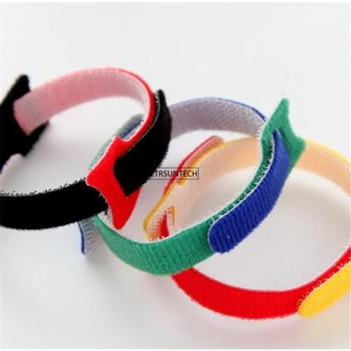 500PCS Reusable Cable Nylon Magic Strap Cable Wire Cord Ties Tidy Organiser Desk Management for Cable Winder