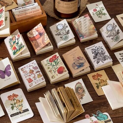 80Pcs/Lot Antique Appliances Plants Material Paper Junk Journal Planner Scrapbooking Vintage Decorative DIY Craft Paper