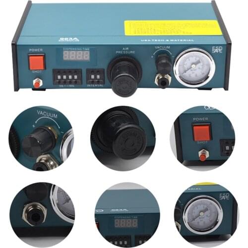 983A Professional Precise Digital Auto Glue Dispenser Solder Paste Liquid Controller Glue Dropper Fluid Dispenser Tools