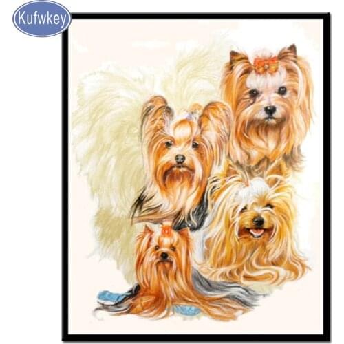 Cute pet Diamond Painting shih tzu dog Embroidery diamond Mosaic Animal-Lion Dog Full 5d Diy Cartoon animals pet wall art