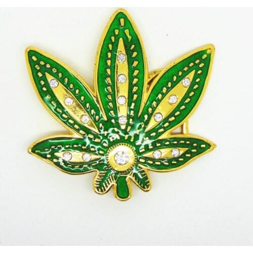 American original zinc alloy material personality casual maple leaf belt buckle men and women couple accessories
