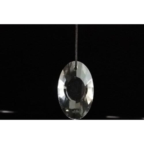 Free Shipping Good Quality Transparent 38mm Earring Shape (30pcs/Lot) Crystal Lighting Pendant For Chandelier And Beaded Curtain