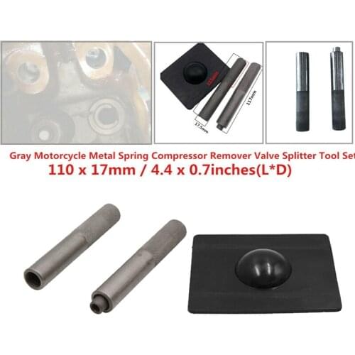 Black Metal Spring Compressor Remove Motorcycle Valve Splitter Tool