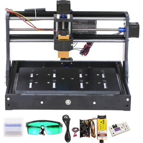 CNC3020 Mini DIY CNC Router Kit Power Milling Machine GRBL Control Laser Engraver Engraving Machine With Large Working Area ER11