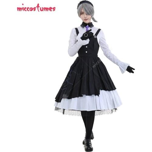 Dangan Ronpa Tojo Kirumi Ultimate Maid Cosplay Costume Dress halloween costumes for Women