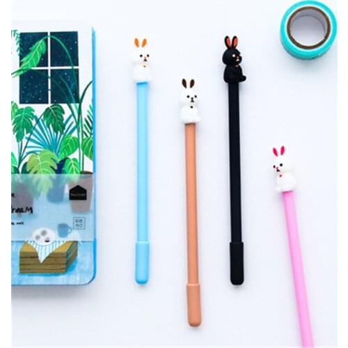 DL South Korea stationery creative adorable rabbit students pen 0.5mm Stationery office supplies for students
