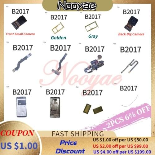 For ZTE Axon 7 mini B2017 SIM Card Tray Holder Slot front back camera USB Dock Charger port Main Board Connect Flex cable