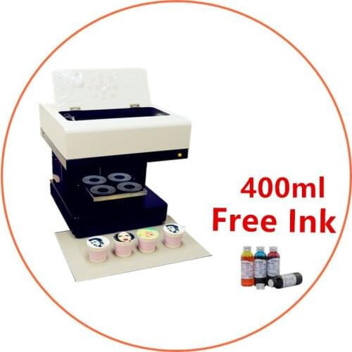 Selfie Coffee Art Drinks Printer Food Inkjet Printer Chocolate Printer with Food ink Free Factory Supply with CE