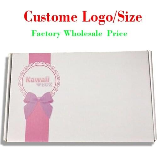 Corrugated box making size :15cm x 10cm x 4cm white Carton Packing corrugated box , small shipping box with logo printing