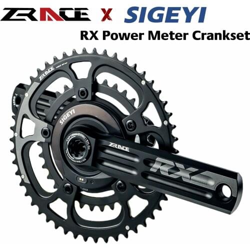 ZRACE x SIGEYI RX Power Meter Crankset 2 x 10 / 11 / 12 Speed Chainset, 50/34T, 52/36T, 53/39T, 170mm / 172.5mm / 175mm DUB BB29