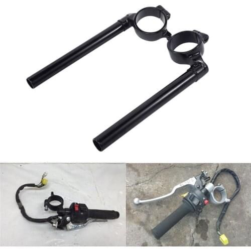 Motorcycle Left & Right Aluminum Handle Bar Clip On Bars For Suzuki GSX-R1000 2005-2008 05