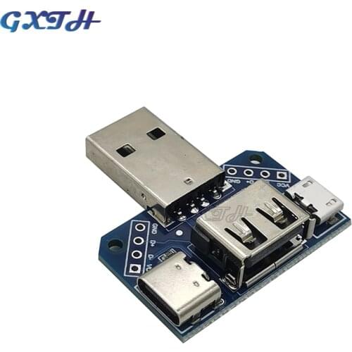 USB Head Switchboard Male USB Connector to Type-c Micro Female USB 2.54-4P transfer test board USB adapter plate XY-USB4