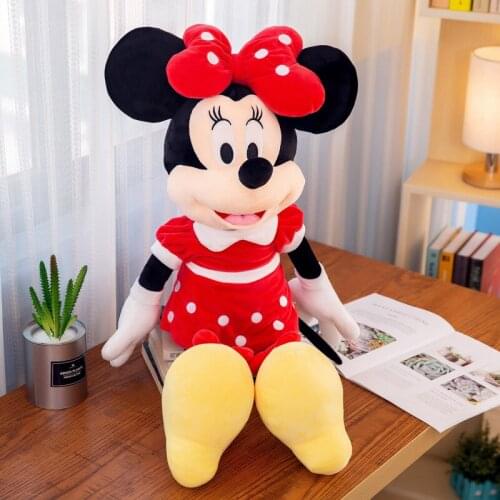 Disney Mickey Mouse Minnie Mouse Plush Toy Anime Kawaii Cartoon Soft Stuffed Toy Birthday Gift for Girl Boy