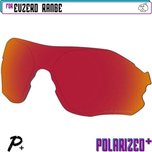 EZReplace Polarized Replacement Lenses for - Oakley EVZero Range Sunglasses - Red P Plus
