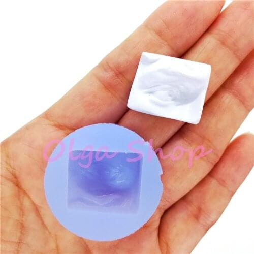 RYL029 Eye Silicone Mold Fondant Cake Decoration Candy Craft Resin Clay Art Aromatherapy Soap Making 20.7mm x 16.8mm