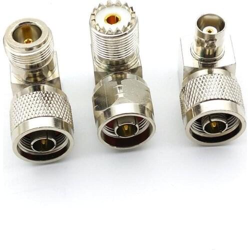 100PCS N Male TO UHF female/ BNC female/ N female Right Angle ADAPTER connector