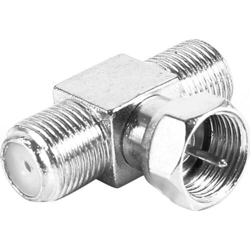 F Type Male to Double Female m/f Joiner Adapters for Antenna Cables