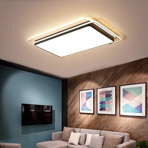 Modern LED Ceiling Light Fixtures with Remote Control Dimmable Decor Lamp with Acrylic Lampshade for Kitchen Bathroom Bedroom