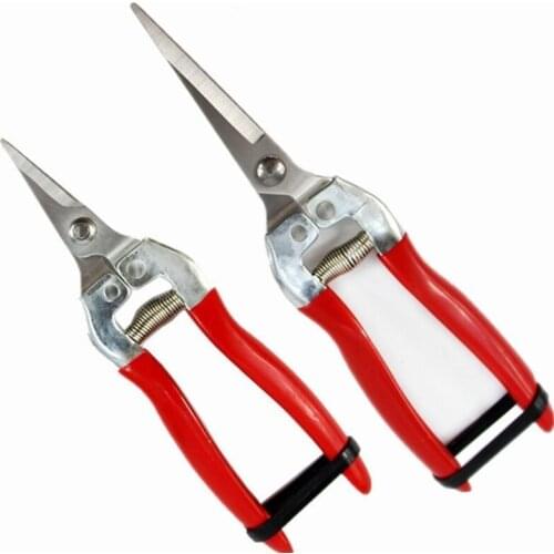 Steel Anvil Pruning Shears Garden Grass Cutter Fruit Picking Scissors Gardening Branch Pruners Secateur Gardening Bonsai Tools