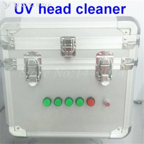 High quality Flatbed UV printer printhead clean machine for Epson DX5 DX7 for Seiko 510 1020 PQ512 UV head ultrasonic cleaner
