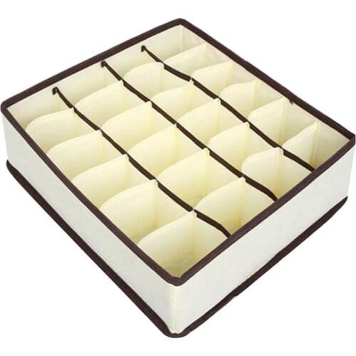 6/7/8/24-Compartment Home Underwear Bra Socks Storage Box Holder Organizer Case Bra Socks Storage Box