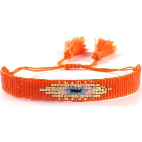 BLUESTAR vintage women Bracelet Handmade Woven Bohemia Pattern Beads Bracelet Summer Friendship Bracelet Jewelry