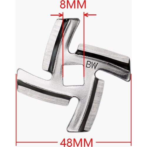 1 X Inner Hole-8mm Stainless Meat Grinder Blade Mincer Replacement Parts Durable