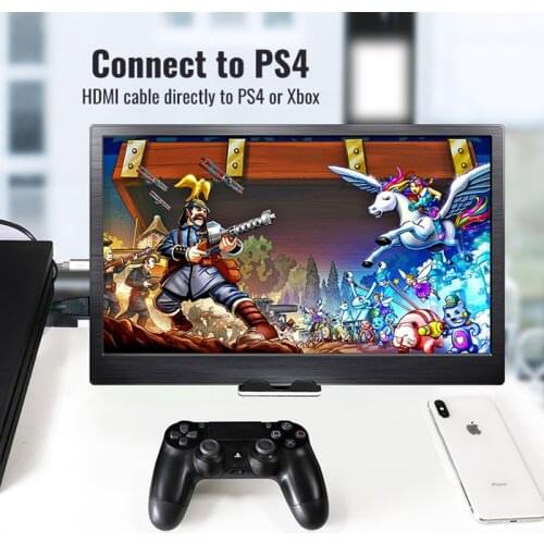 13.3 IPS Panel Screen Mobile LCD Display For PS4 Xbox Series X Switch 1080P Portable Monitor Laptop Extender Second Screen HDMI