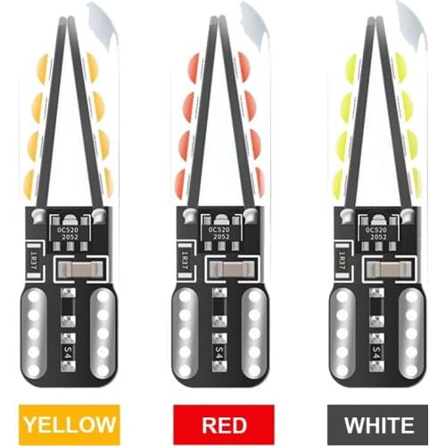 1x W5W Led T10 8 SMD 3030 Glass Car Light Imitation Filament Design Auto Reading Dome Wedge License Plate Bulb Lamp DRL 12v